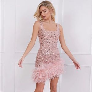 Nadine Merabi Evie Dress in Pink